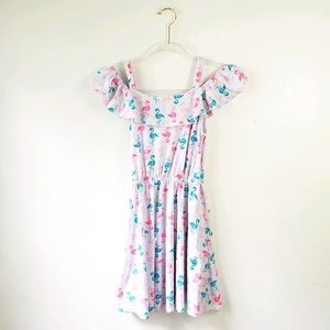 Extremely Me Cold Shoulder Flamingo Dress